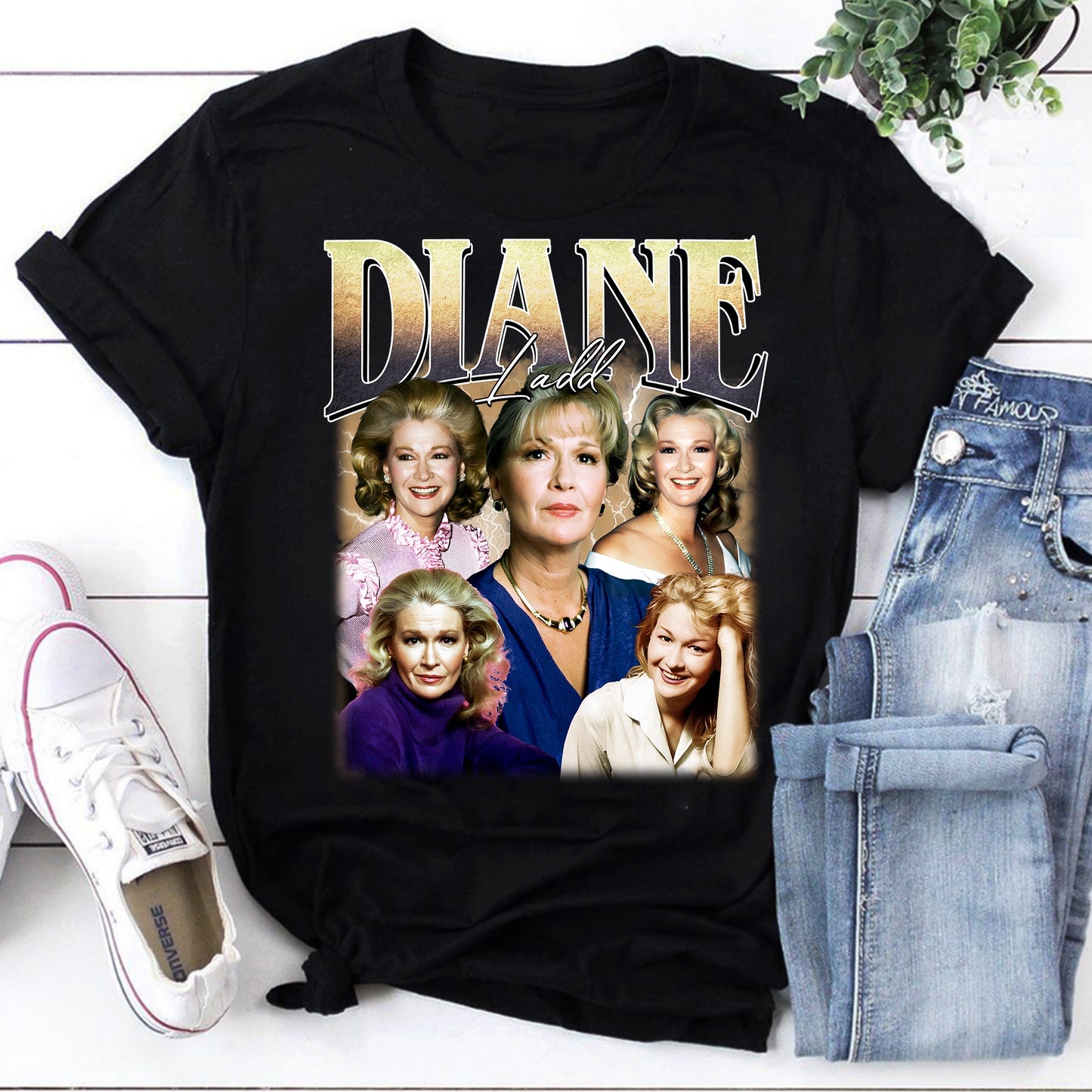 Diane Ladd Vintage Style Portrait T-Shirt Retro Acting Legend Tee