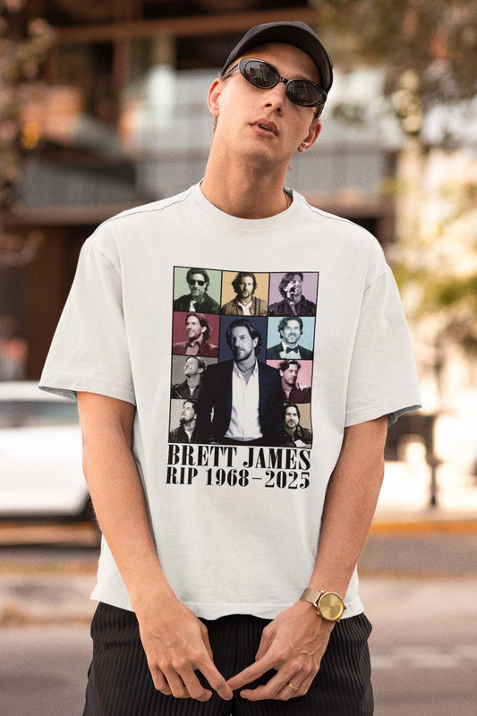 Brett James RIP 1968-2025 Memorial Vintage Style Graphic Tee
