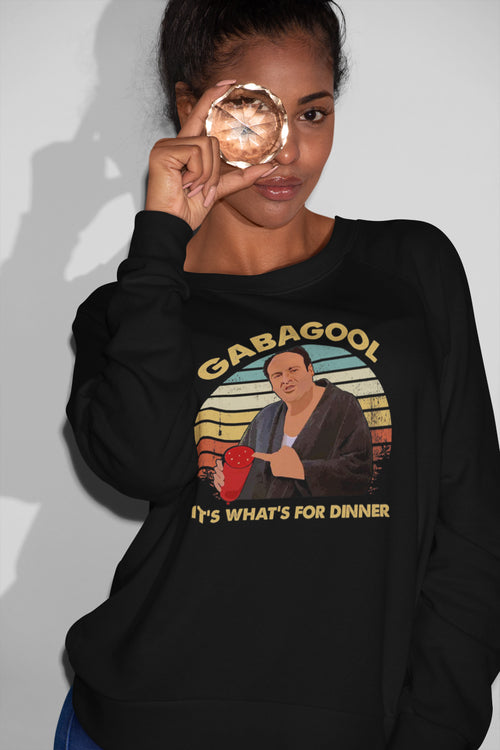 Gabagool It's What's For Dinner Retro Vintage Sweatshirt