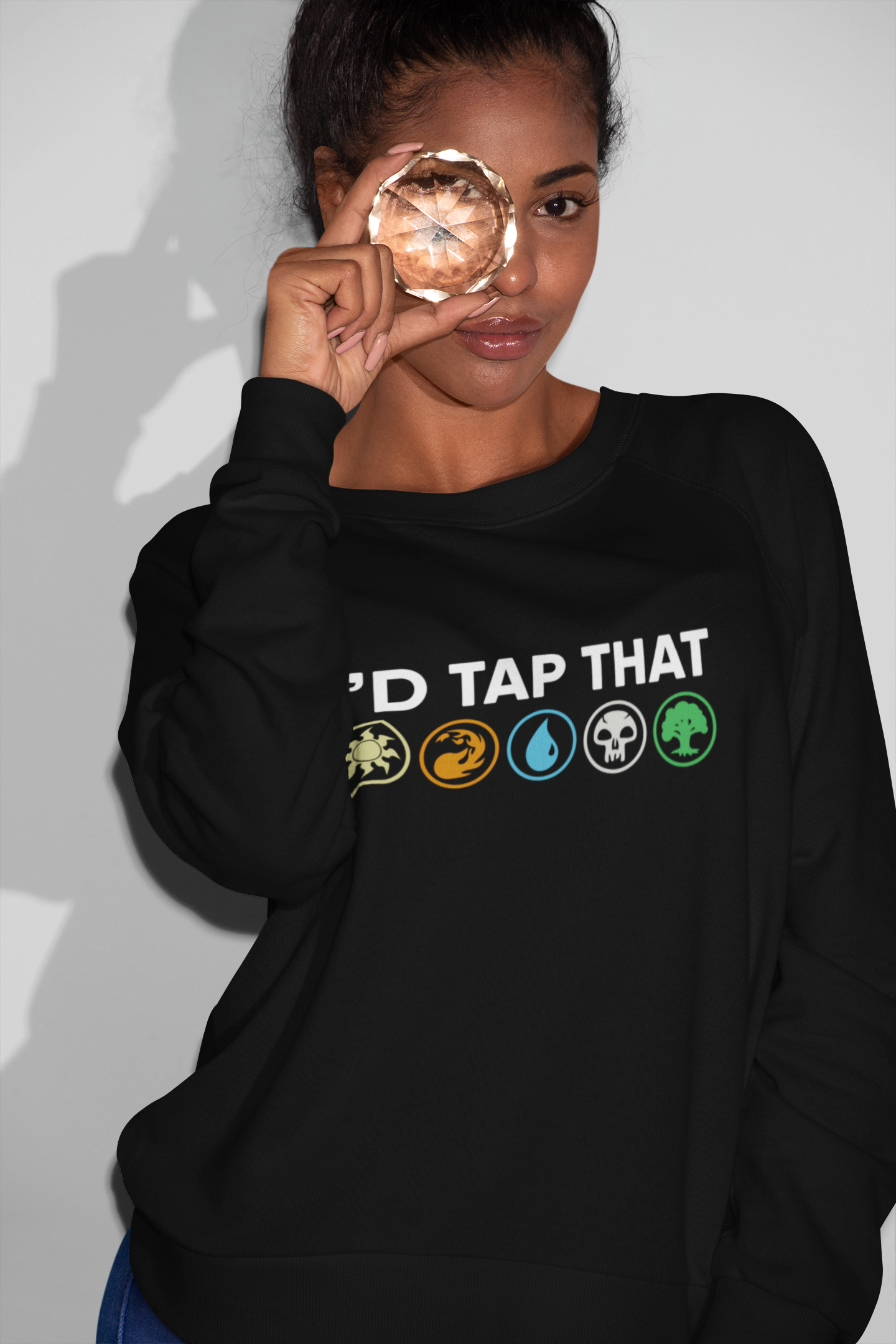 I'd Tap That Magic: The Gathering Mana Symbols Sweatshirt