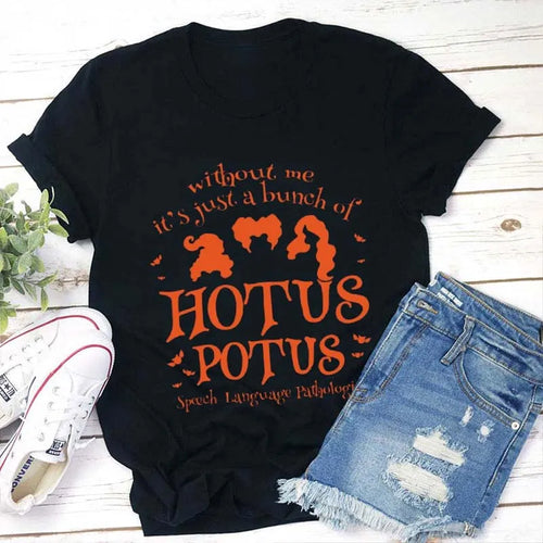 Speech Language Pathologist Hotus Potus Halloween T-Shirt