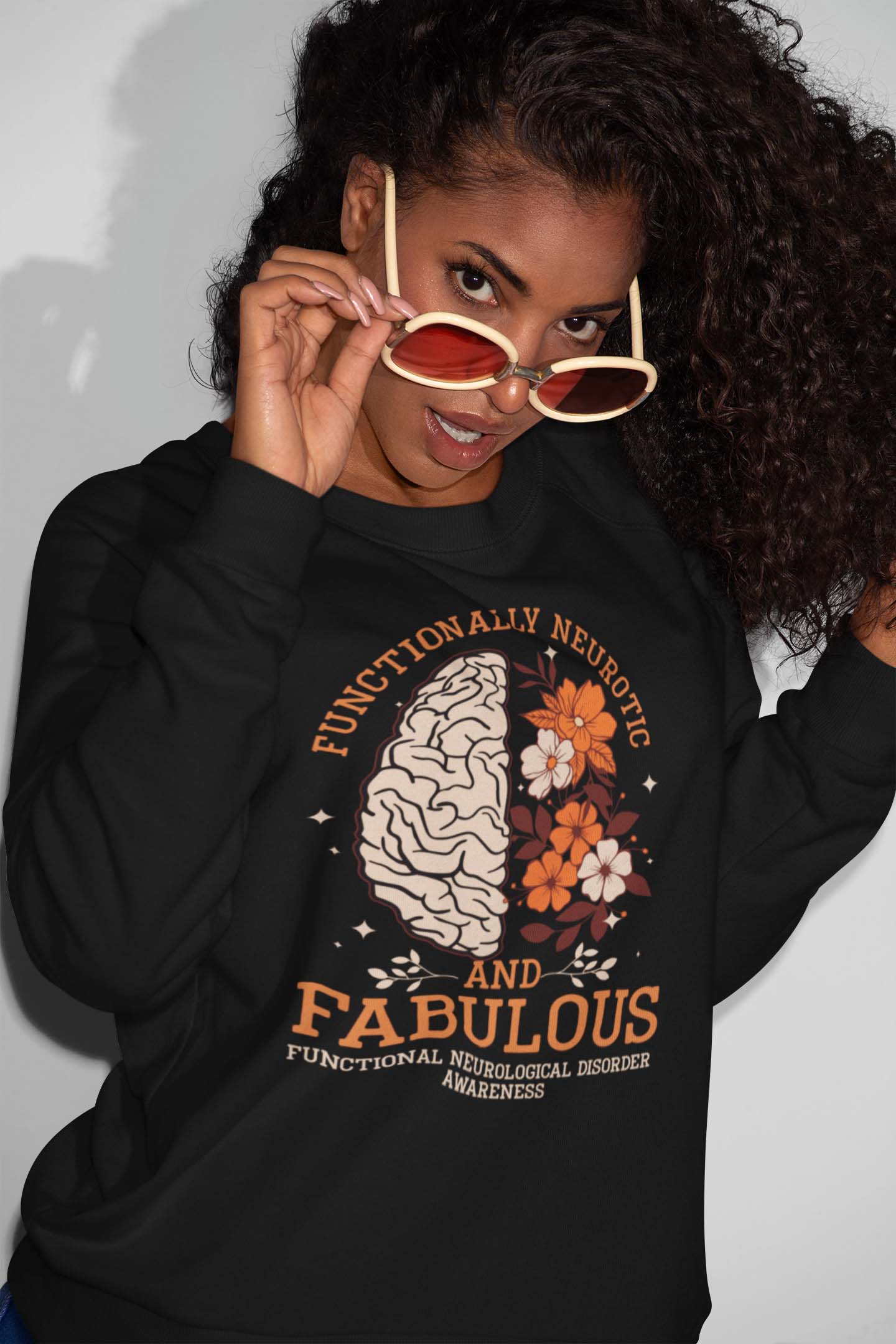 Functionally Neurotic and Fabulous Sweatshirt – Functional Neurological Disorder Awareness