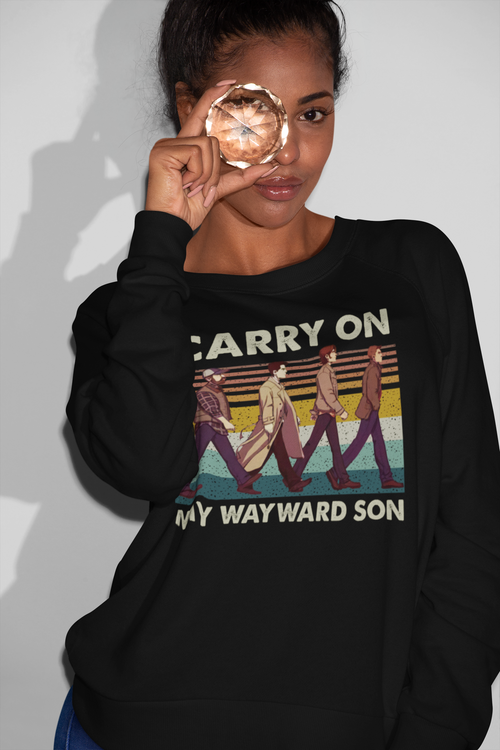 Carry On My Wayward Son Vintage Retro Sweatshirt