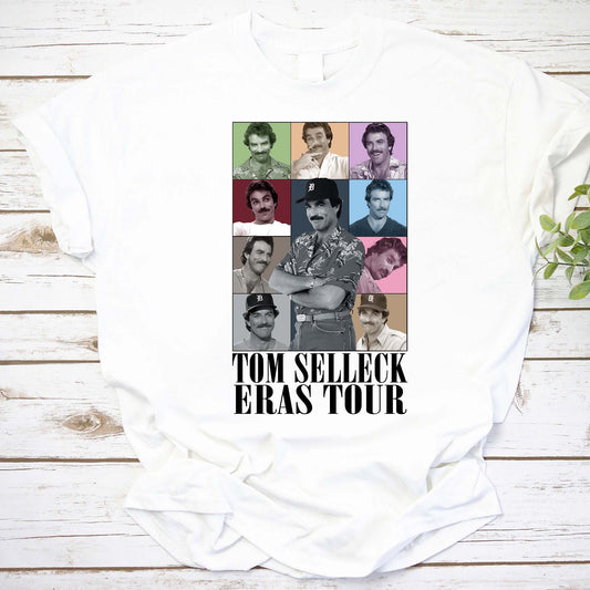 Tom Selleck Eras Tour Vintage Style Graphic T-Shirt