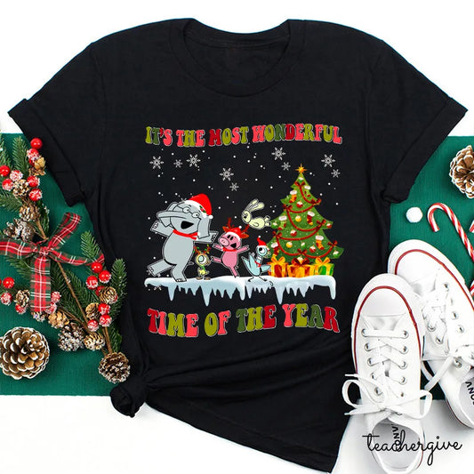 It's The Most Wonderful Time Of The Year Christmas Cartoon Tee