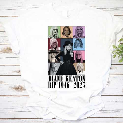 Diane Keaton RIP 1946-2025 Memorial T-Shirt Vintage Style Tribute Tee