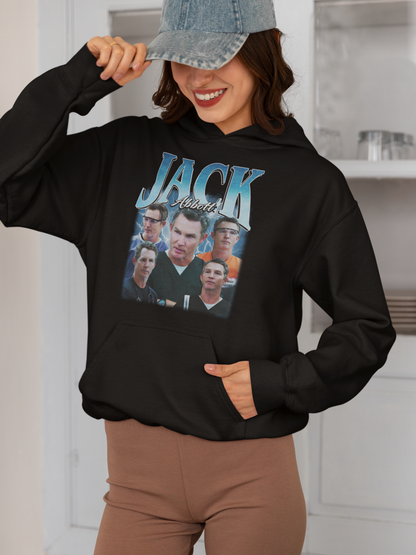 Jack Abbott Hoodie with Classic TV Character Collage Retro Style