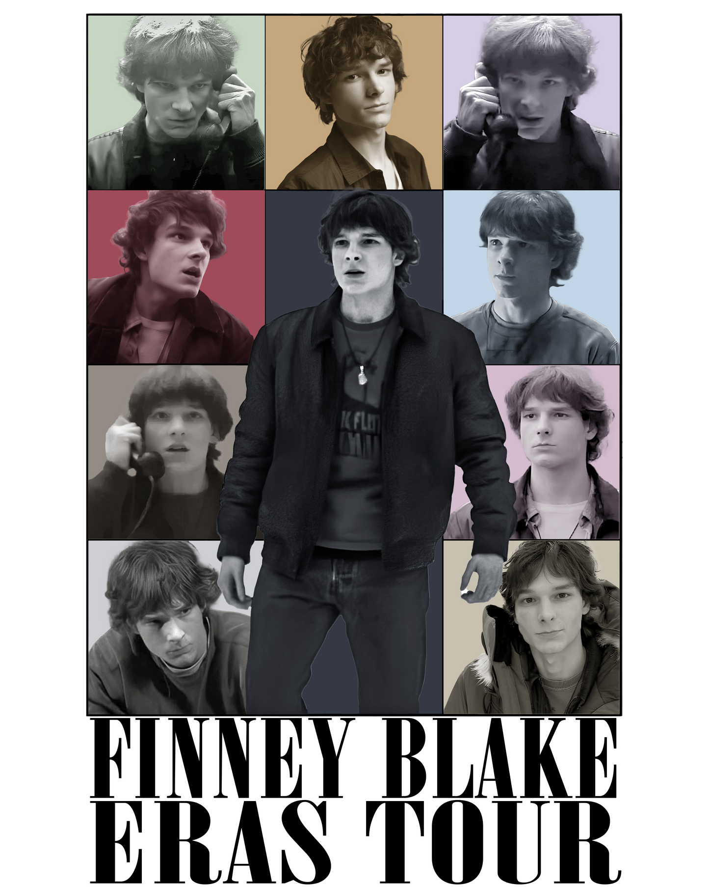 Vintage 80s Teen Movie Character Tony Banks Retro Collage Poster