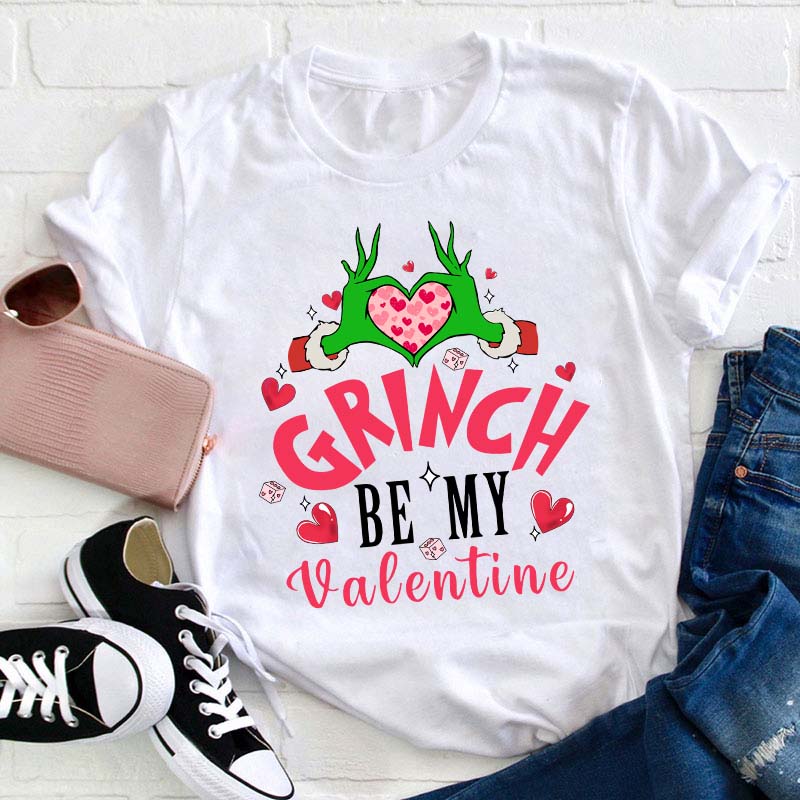 Grinch Be My Valentine Shirt Funny Christmas Valentine Tee