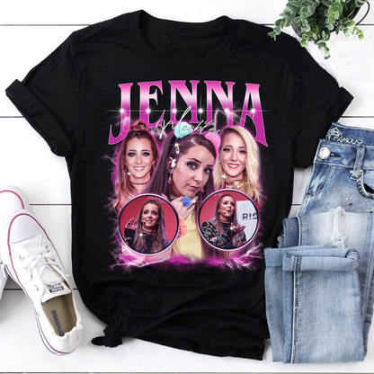 Jenna Marbles Vintage Style Graphic Tee - Iconic YouTube Star Tribute