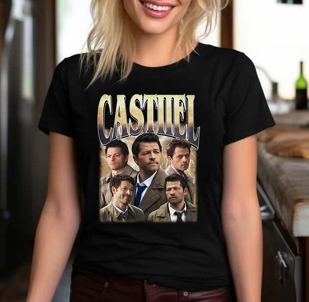 Castiel Supernatural Shirt - Angelic Winchester Guardian Tee