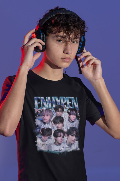 ENHYPEN Members Graphic Tee - K-Pop Idol Group Fan Shirt