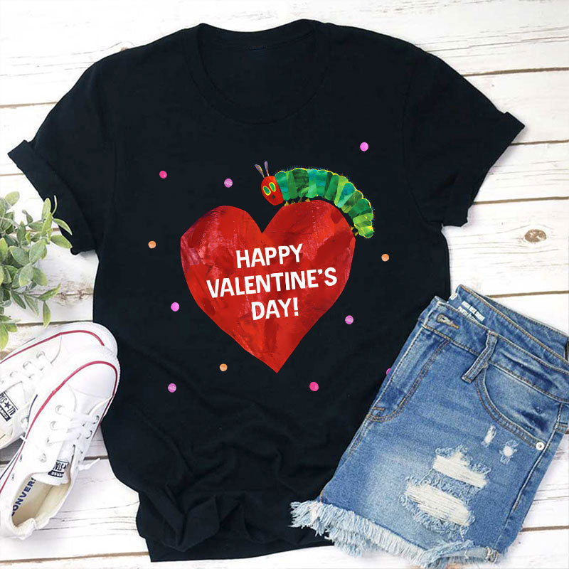 The Very Hungry Caterpillar Valentine's Day Heart T-Shirt