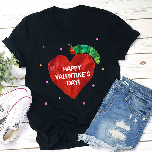 The Very Hungry Caterpillar Valentine's Day Heart T-Shirt