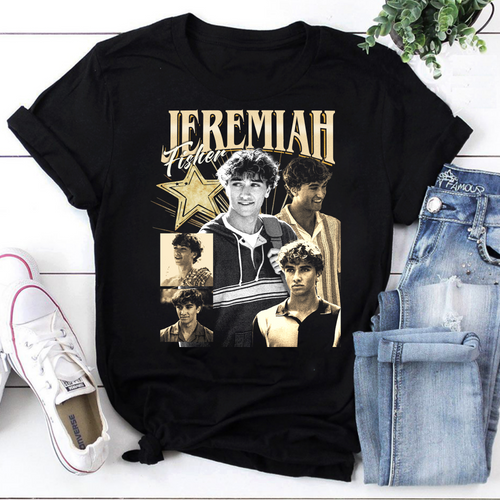 Jeremiah Fisher Teen Boy Graphic T-Shirt - Striped Hoodie and Vintage Style Photos