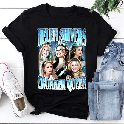 Helen Shivers Croaker Queen T-Shirt - Vintage Style Horror Movie Fan Tee