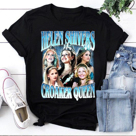 Helen Shivers Croaker Queen T-Shirt - Vintage Style Horror Movie Fan Tee