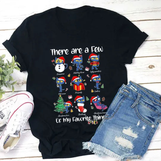 Funny Bird Christmas Shirt Holiday Favorites Tee Festive Winter T-Shirt