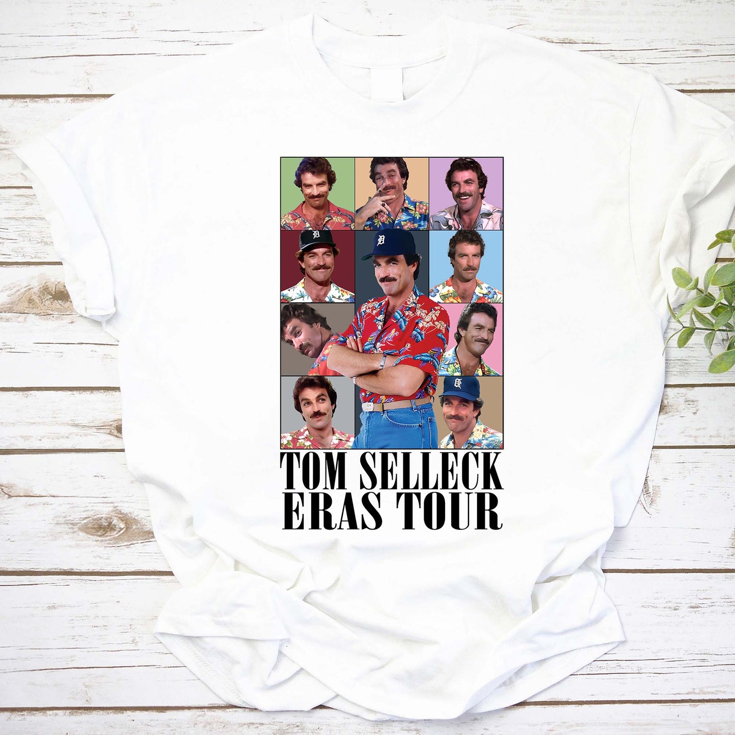 Tom Selleck Eras Tour Vintage Style Graphic Tee