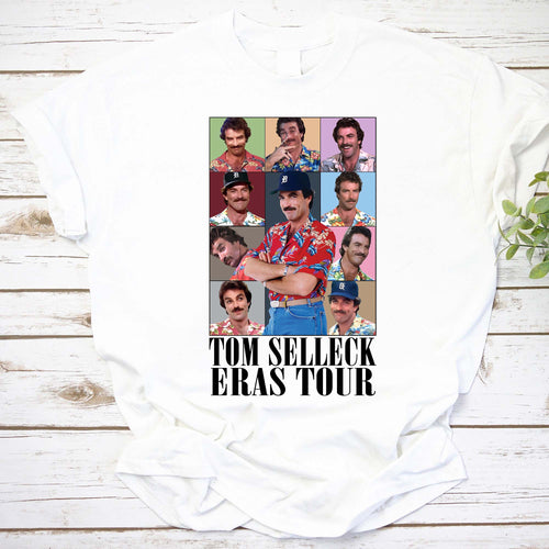 Tom Selleck Eras Tour Vintage Style Graphic Tee