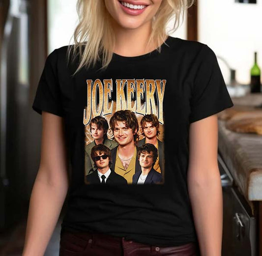 Joe Keery Fan Tee - Vintage Style Stranger Things Actor Shirt
