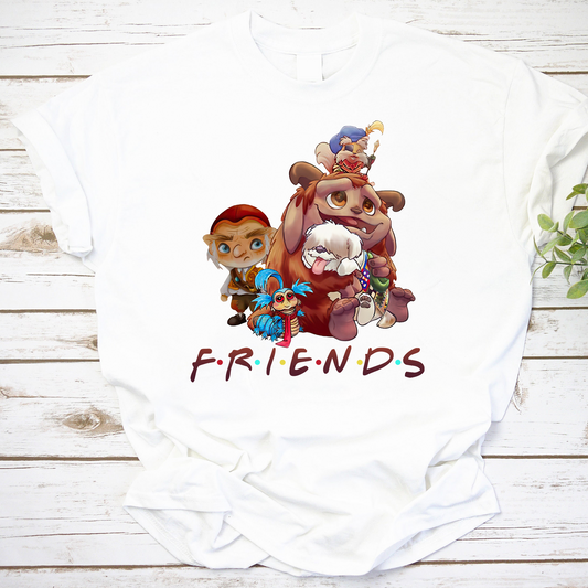 Labyrinth Movie Friends T-Shirt - Cute Fantasy Character Graphic Tee
