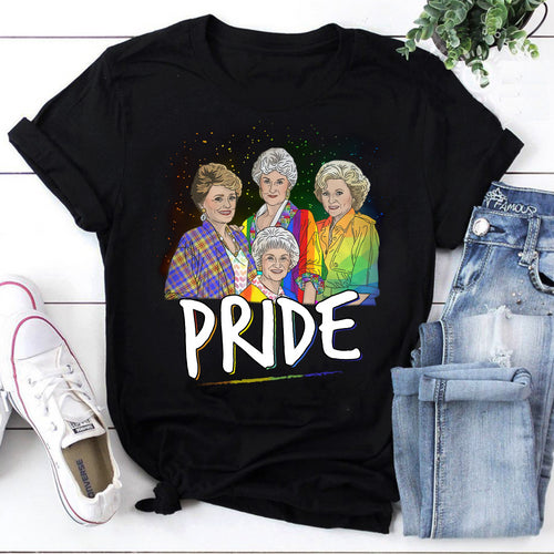 Golden Girls Pride Rainbow T-Shirt - LGBTQ+ Inspired Fan Tee