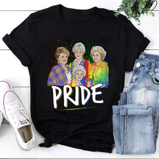 Golden Girls Pride Rainbow T-Shirt - LGBTQ+ Inspired Fan Tee