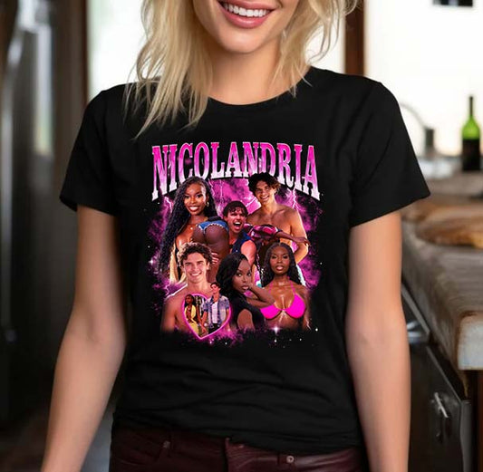 Nicolandria TV Show Cast Retro Graphic T-Shirt for Fans