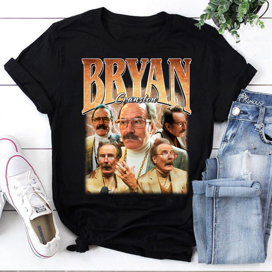 Bryan Cranston Vintage Style Graphic T-Shirt for Fans