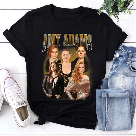 Amy Adams Fan Art T-Shirt - Actress Collage Graphic Tee