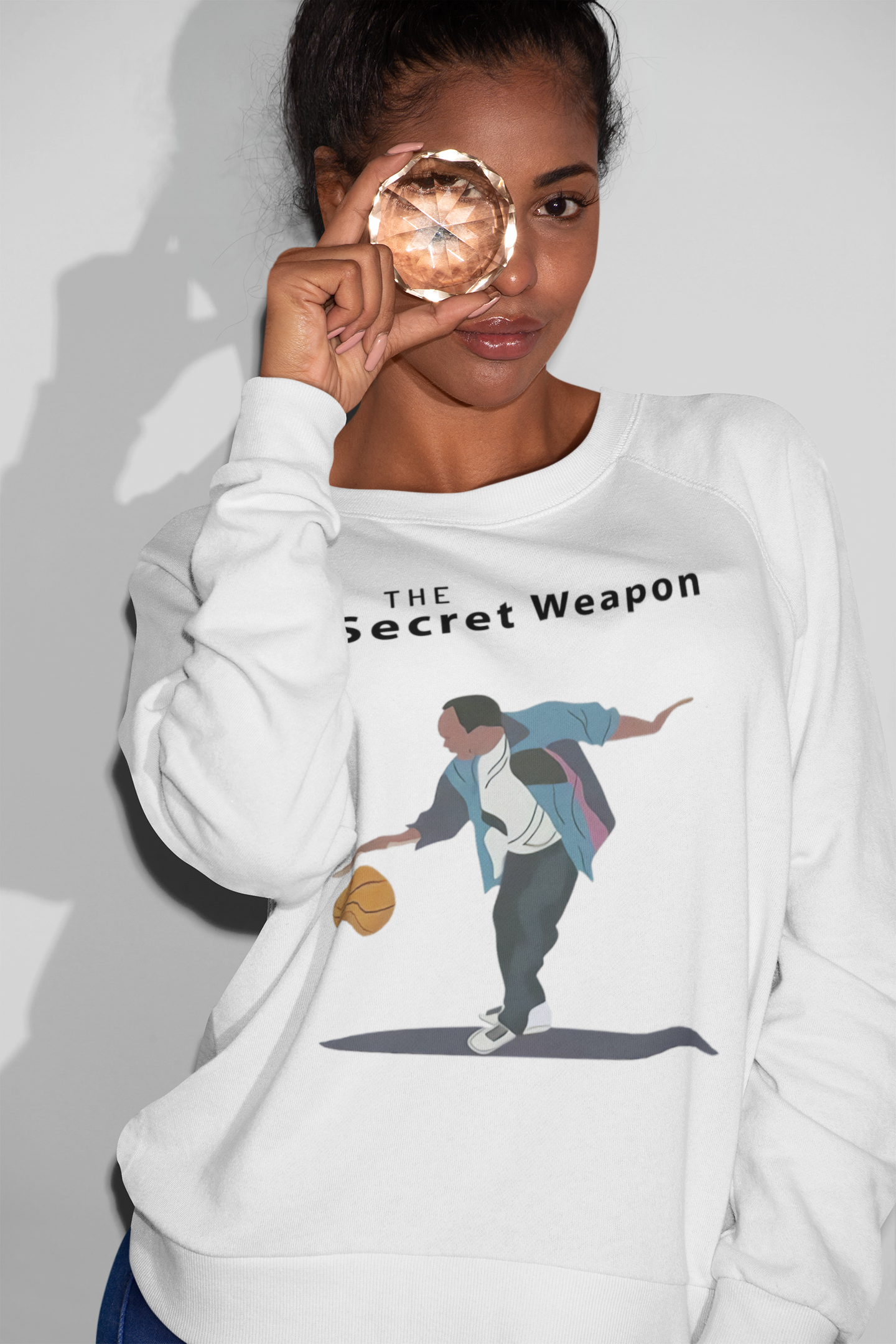 The Secret Weapon Basketball Graphic Sweatshirt - Casual Sporty Streetwear