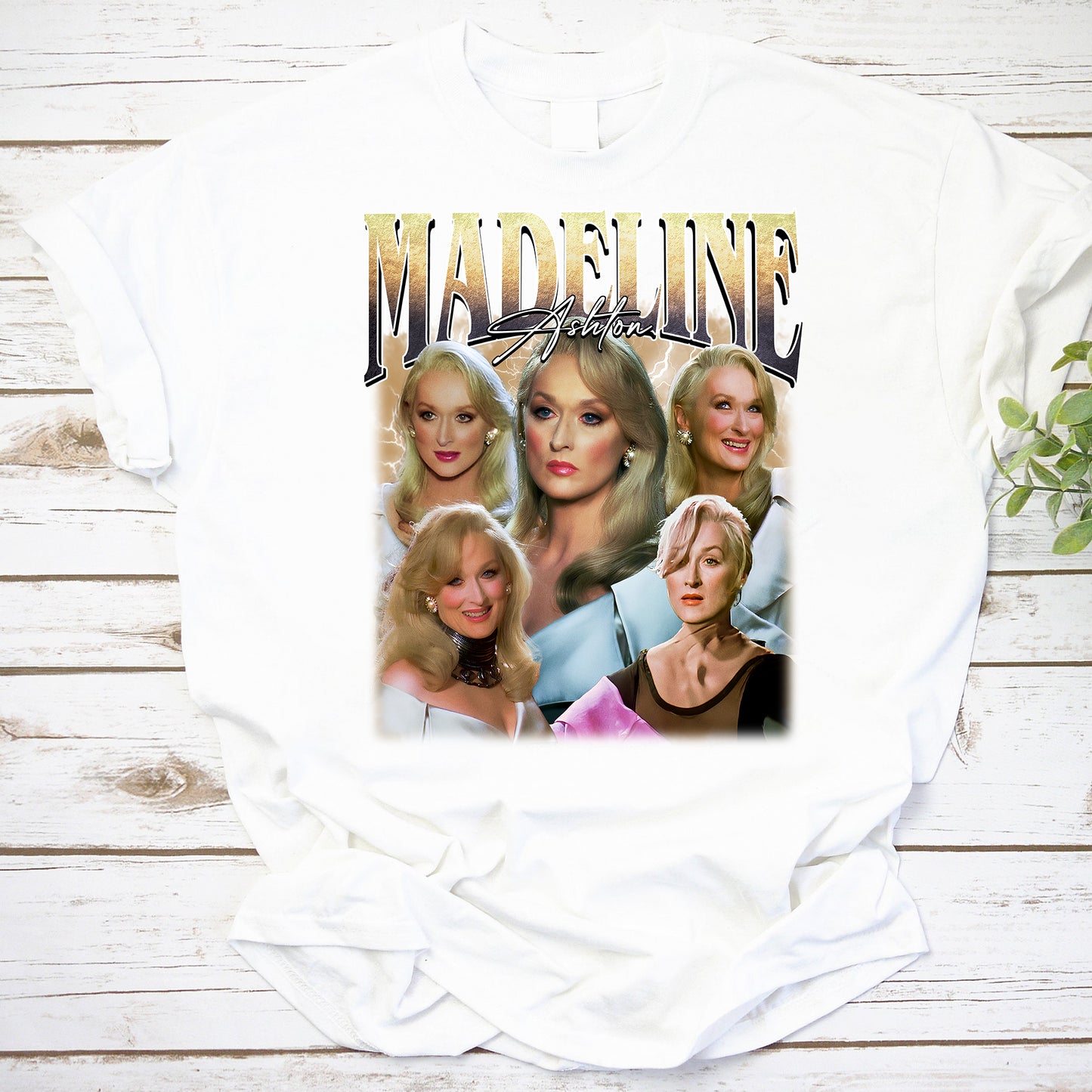 Madeline Ashton Vintage Glam T-Shirt - Iconic Meryl Streep Fan Tribute Tee