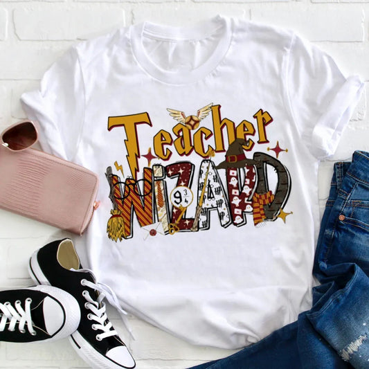 Teacher Wizard T-Shirt | Magical Teacher Gift Tee