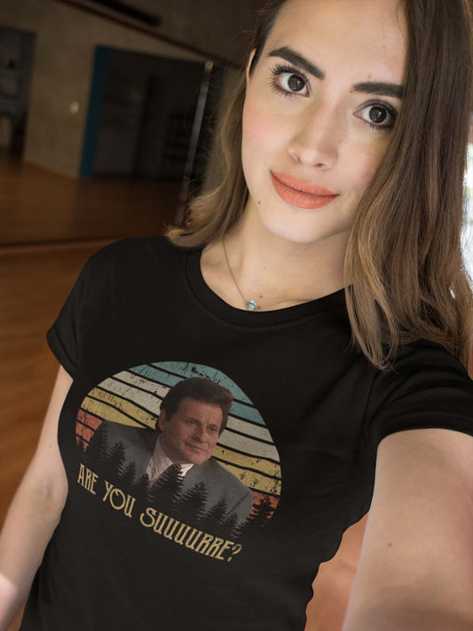 Are You Suuuurree? Vintage Blues Tan Pop Culture Graphic Tee