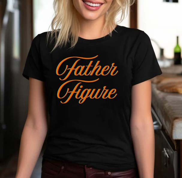 Father Figure Graphic Tee - Vintage Style Dad Shirt Gift