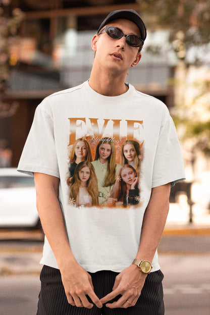 Evie Templeton Vintage Style Graphic Tee - Retro Women Portraits Shirt