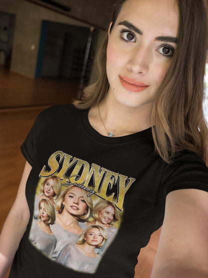 Sydney Sweeney Vintage Style Graphic Sweatshirt - Fan Art Pullover