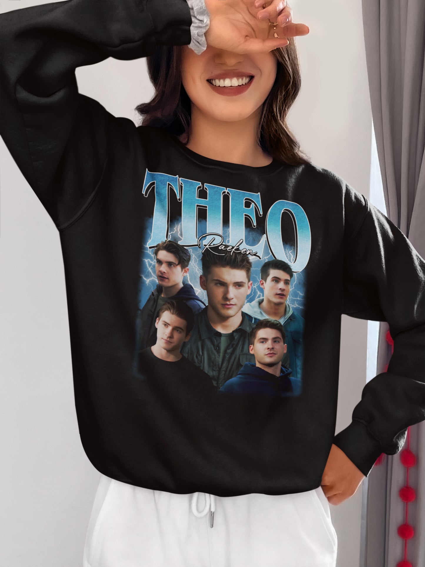 Theo Raeken Teen Wolf Hoodie with Character Collage