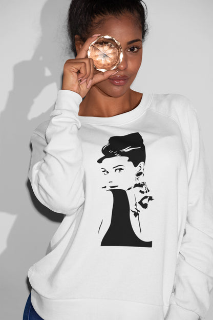 Audrey Hepburn Silhouette Classic Vintage Portrait T-Shirt