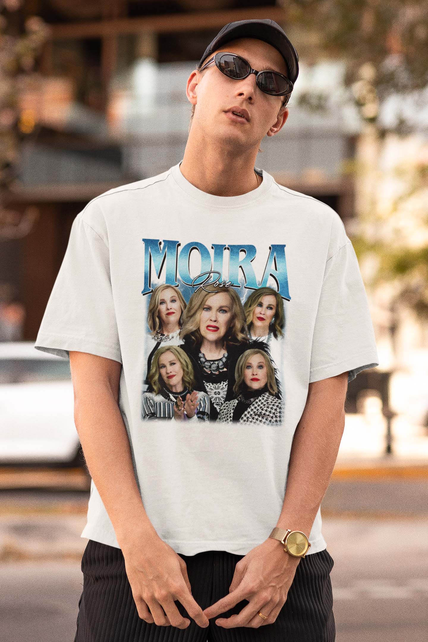 Moira Rose Schitt's Creek Collage T-Shirt - Iconic Character Art Tee