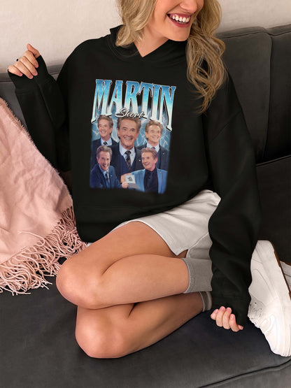 Martin Short Vintage Style Collage Hoodie - Retro Celebrity Graphic Sweatshirt