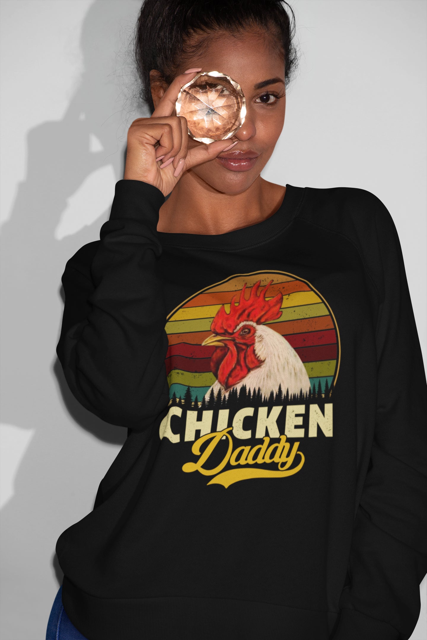 Chicken Daddy Retro Rooster Lover Vintage T-Shirt