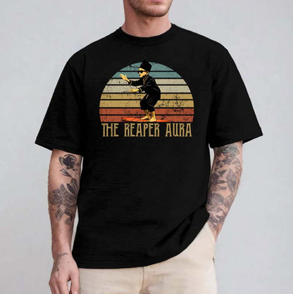 The Reaper Aura Vintage Style Graphic Tee - Unique Retro Design T-Shirt