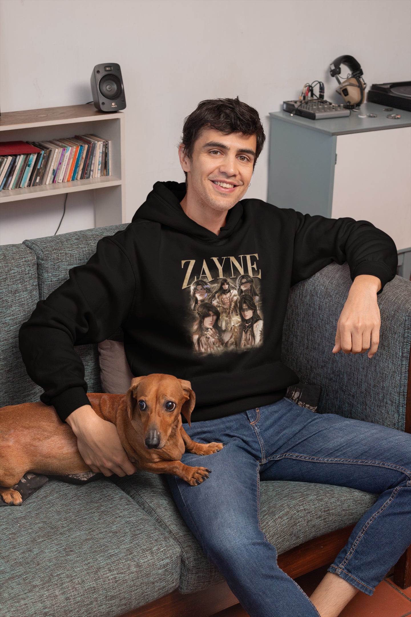 Zayne Anime Character Graphic Tee for Fans of Fantasy and Dark Aesthetic