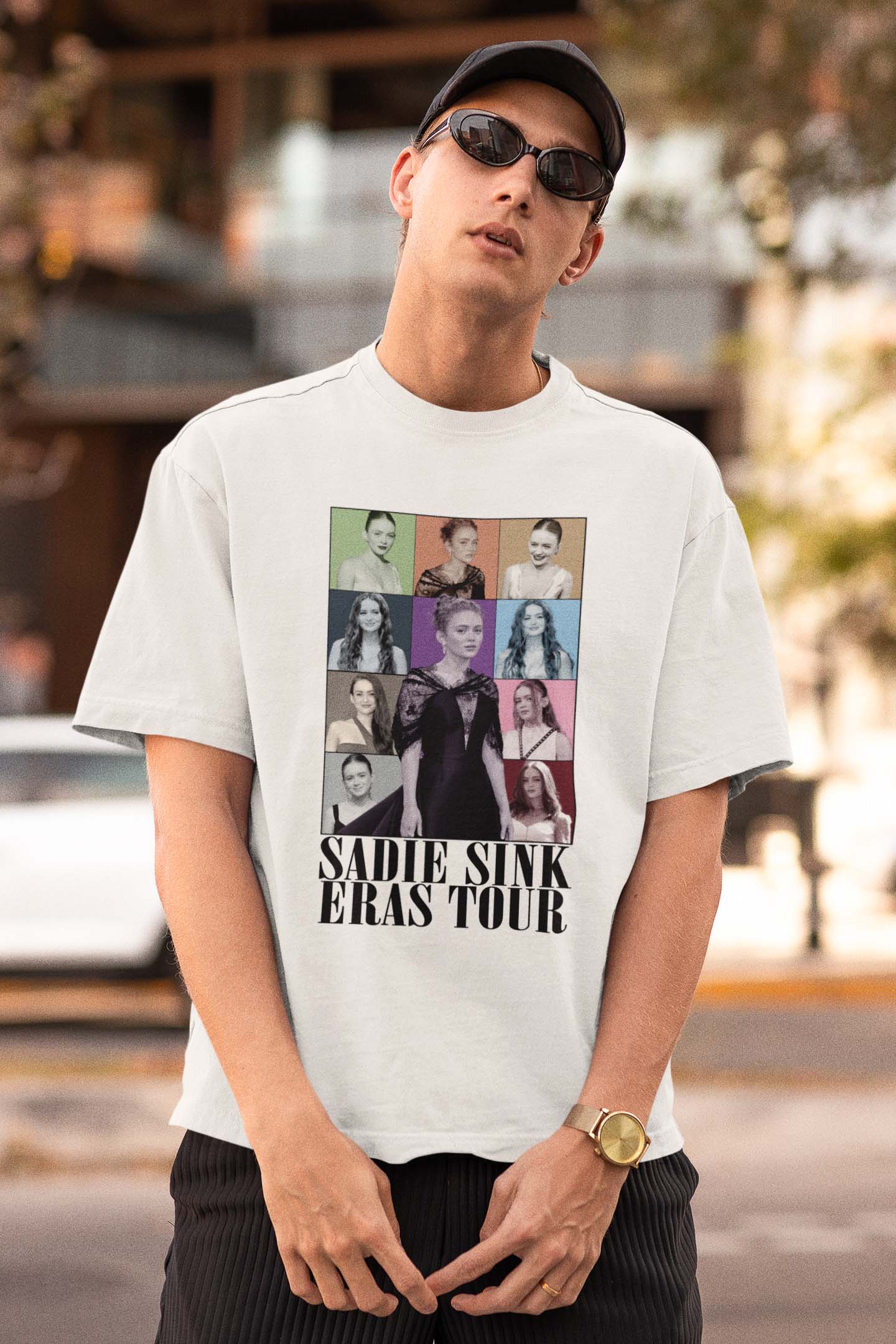 Sadie Sink Eras Tour Retro Collage T-Shirt