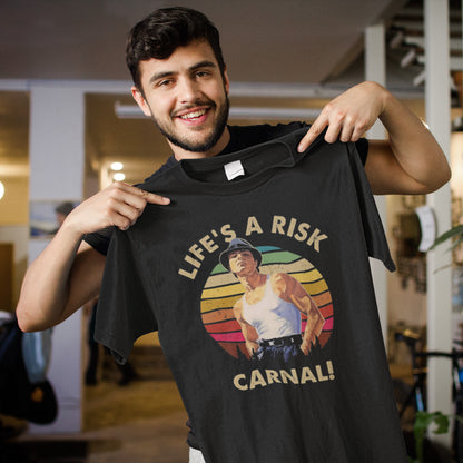 Life's a Risk Carnal Vintage Sunset Graphic Tee