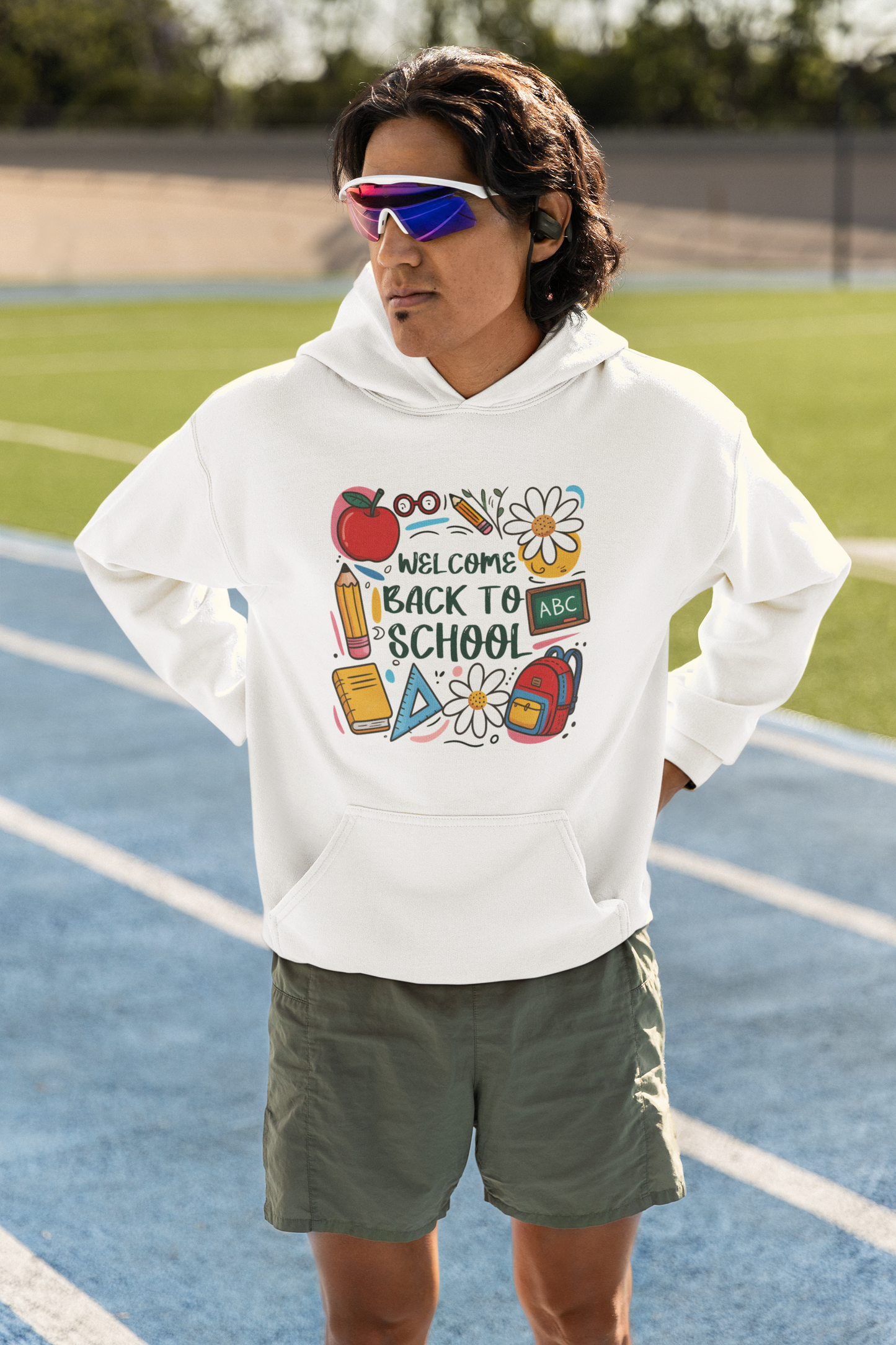 Welcome Back to School T-Shirt with Cute School Supplies Design