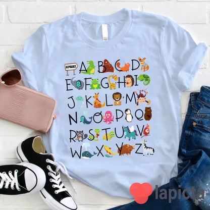 Kids Alphabet Animal Shirt - Cute ABC Animal Tee for Toddlers & Kids