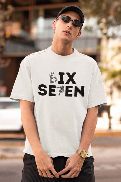 Sixteen Birthday Tee with Skeleton Hand Sign Graphic